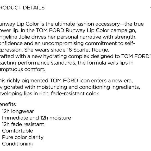 Tom Ford Lipstick Spanish Pink Shade 01 Satin Finish Long Wear Fade Resistant - Picture 12 of 13